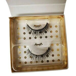 Battington Monroe 3D Faux Silk False Eyelashes Black Reusable Strip Lashes